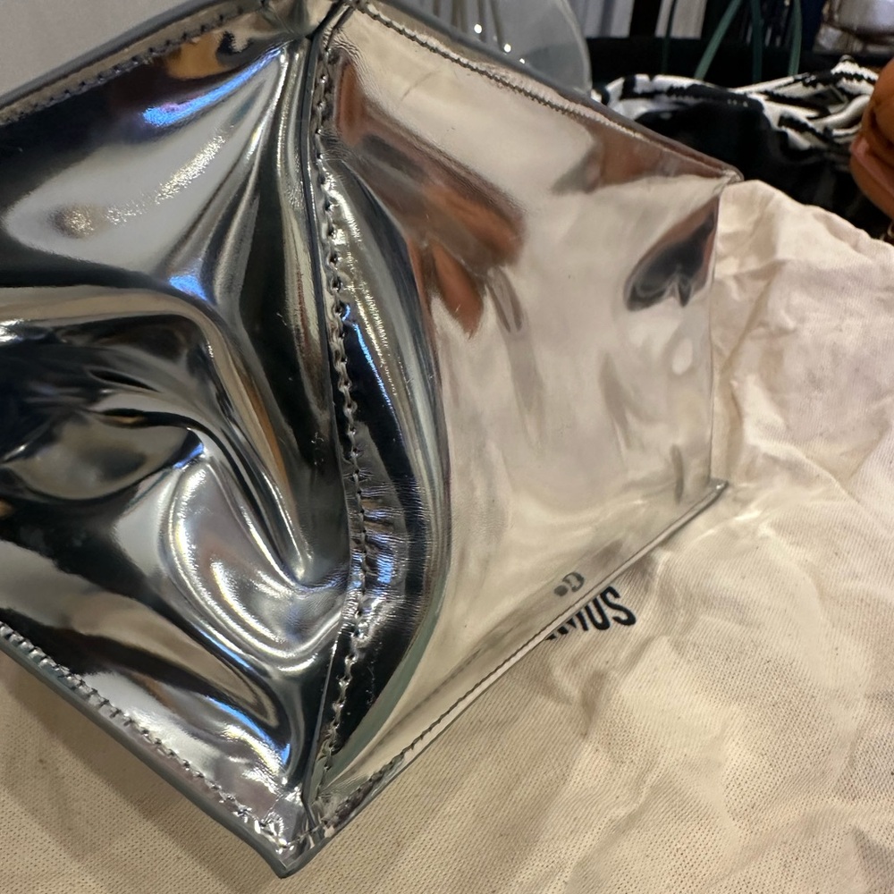 Jacquemus Le Rond Carre Silver Clutch - Picture 11 of 11